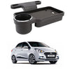 Oshotto (FT04) Foldable Car Auto Headrest Rear Back Seat Table Drink Food Cup Tray Holder Compatible with Hyundai Xcent  Black