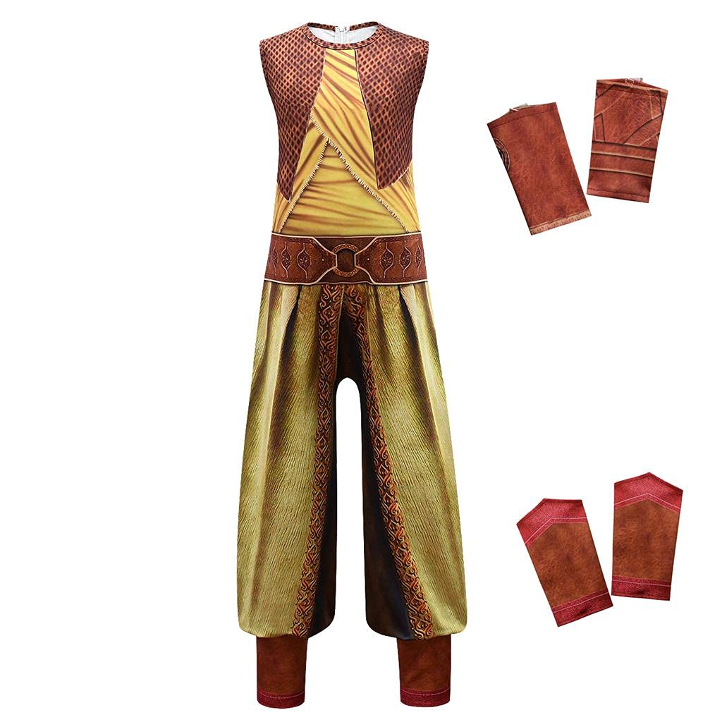 Dressy Daisy Girls Dragon Adventure Costume Warrior Outfits Halloween Fancy Party Dress Up Set A (Jumpsuit Only) Size 8 294