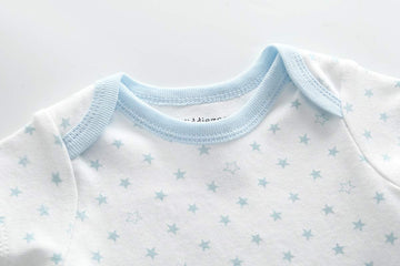 Kiddiezoom Baby Boys Bodysuit Newborn Short Sleeve Baby Clothes Cotton 5-Pack Newborn Baby Clothes