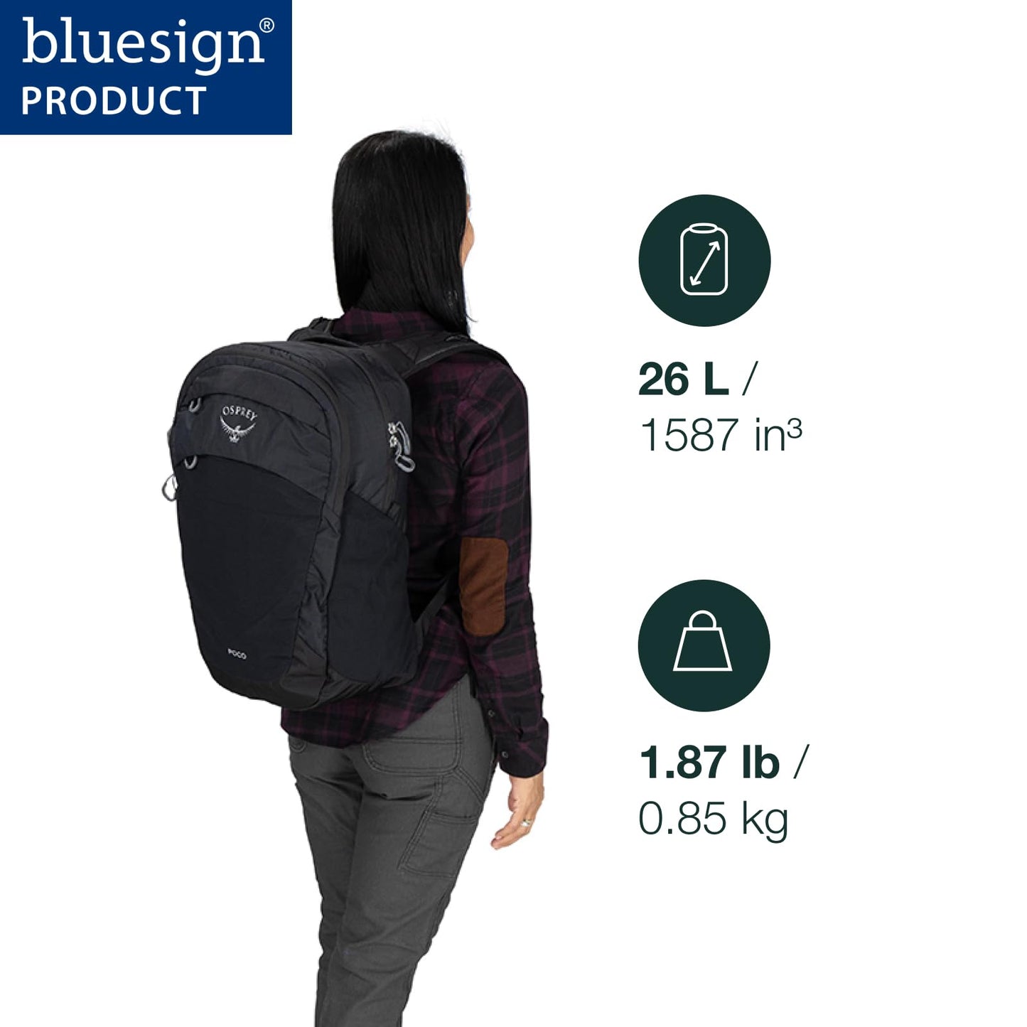 Osprey Poco Changing Backpack With Clip-In Changing Pad, Deep Peyto