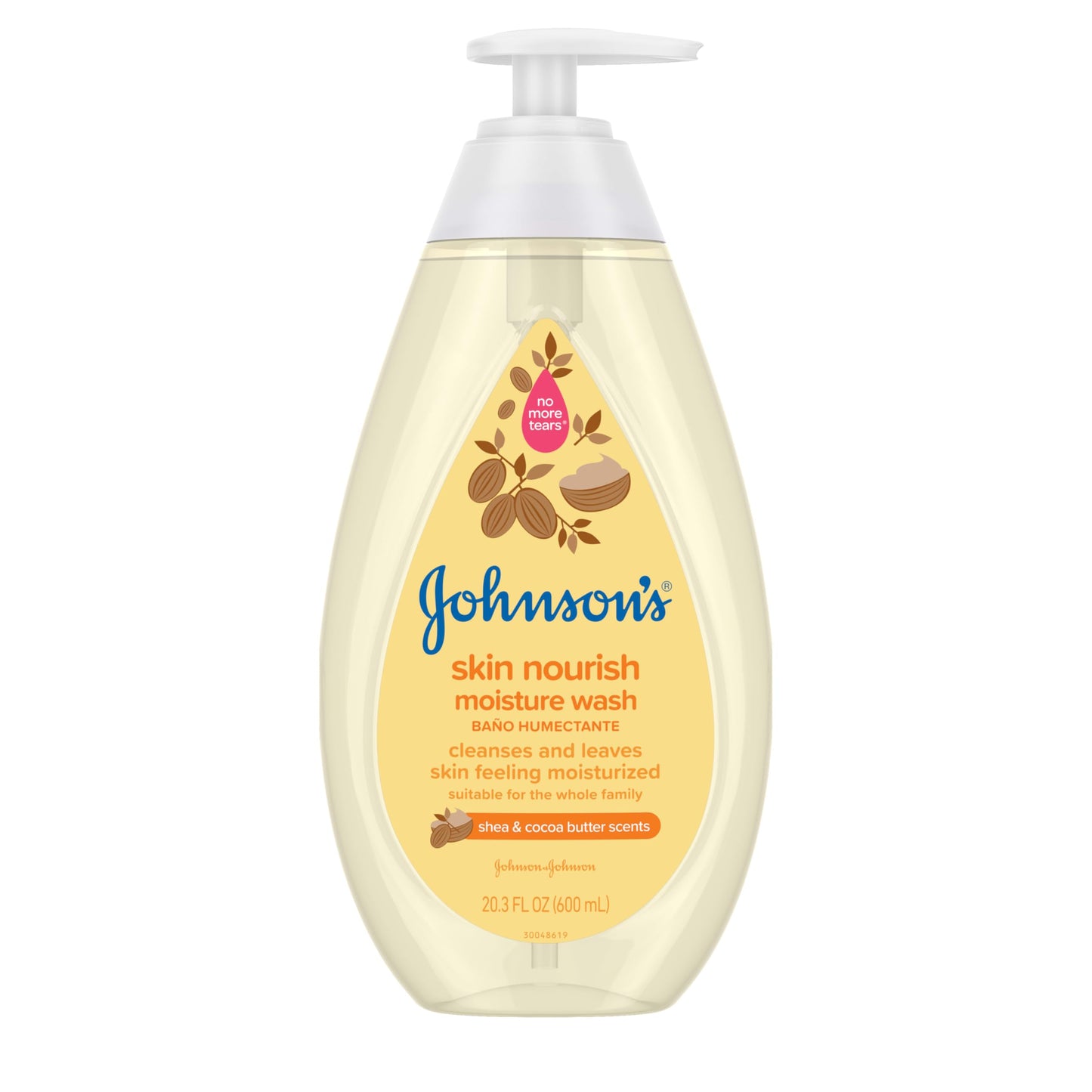 Johnson'S Skin Nourishing Moisture Baby Body Wash With Shea & Cocoa Butter, Hypoallergenic & Tear Free Baby Bath Wash, Paraben-,