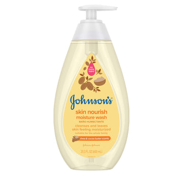 Johnson'S Skin Nourishing Moisture Baby Body Wash With Shea & Cocoa Butter, Hypoallergenic & Tear Free Baby Bath Wash, Paraben-,
