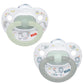 NUK Orthodontic Pacifiers, Girl, 0-6 Months, 2-Pack