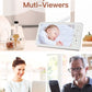 Arenti Baby Monitor, 2K Video Baby Camera With 5-Inch Upgraded Wireless Display, Super Night Vision, Lullabies, Cry & Motion Det