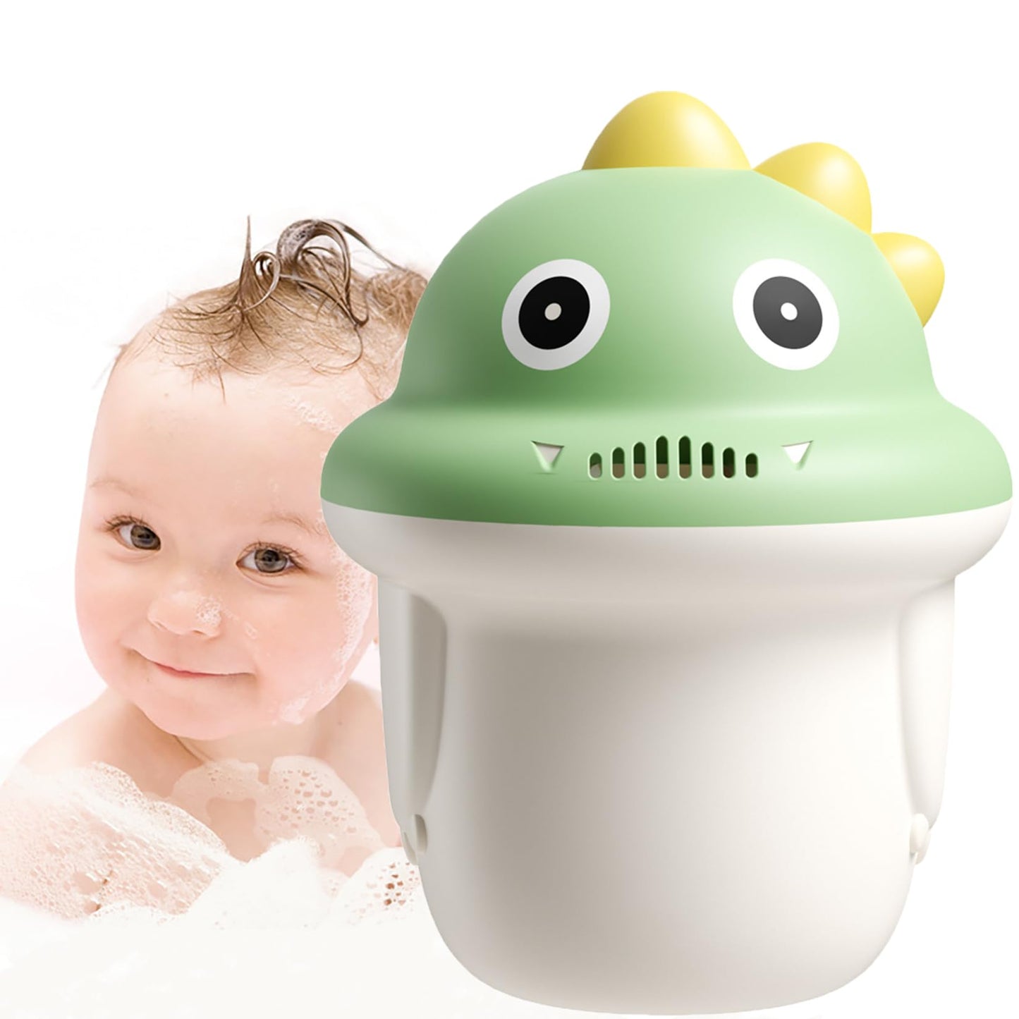Rinse Shampoo Rinser Baby Rinse Cup Baby Bath Rinser Wash Hair Cup By Protecting Infant Eyes (Green)