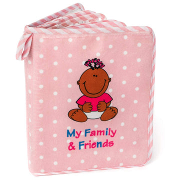 My First Photo Album Of Family & Friends With Black, Brown, Multiracial African American Baby Girl