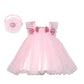 Pink Wings Baby Girl Net Tulle Knee Length Tutu Frock With Headband (23 Years, Pink)