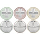 PandaEar 3 Pack Stainless Steel Toddler Plates with Suction, Divided Plates with Removable Silicone Sleeve for Babies & Toddlers