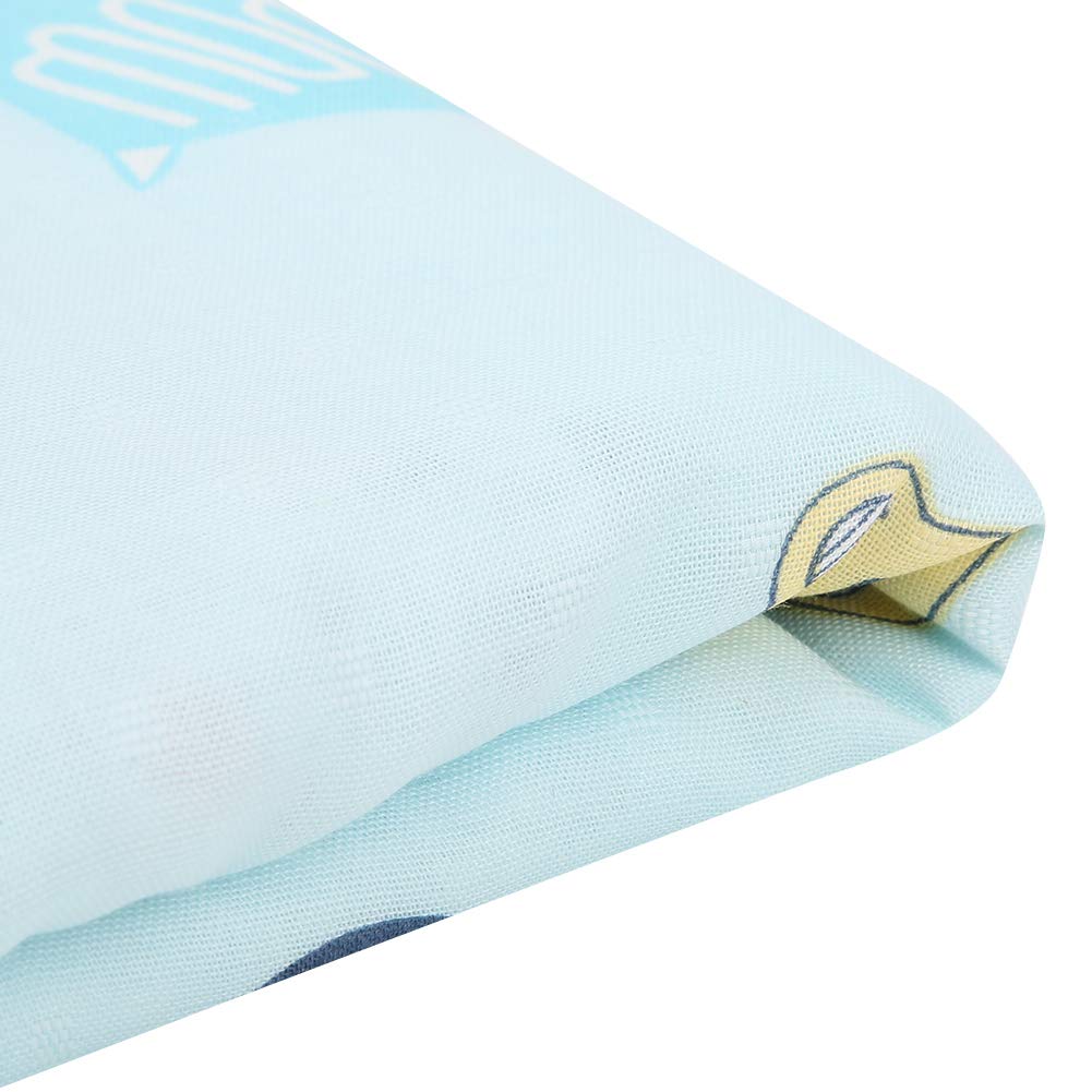 Baby Bath Towel, Infant Washcloth, Infant Shower Towel, Soft Touch for Newborn Baby(Blue Fox, 110 * 158cm)