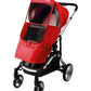 Manito Elegance Beta Stroller Weather Shield/Rain Cover - Red