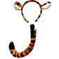 Making Believe Kids Plush Tiger Headband Ears & Tail Jungle Safari Dressup Costume Set