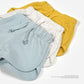 Teach Leanbh Baby Boys Girls 3 Pack Athletic Shorts Cotton Soild Color With Drawstring (18-24 Months, Green/Grey/Navy)
