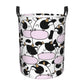 Pevtufa Cute Animal With Cow Foldable Laundry Basket Organizer,Fabric Clothes Toy Storage Basket Nursery Hamper Storage Bin For 