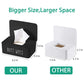 Moorfowl Butt Wipes Dispenser For Bathroom, Upgrade Size(8.2L X 4.9W X 3.9H Inches), Large Capacity Flushable Wipes Holder Conta