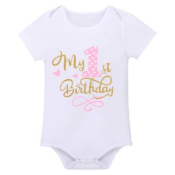 First Birthday Girl Outfit Its My 1St Birthday Outfits Cake Smash Photo Props Newborn Christmas Outfit Pink Tutu Skirts Set Romp