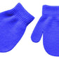 Biuxiaobai Baby Boys And Girls Solid Warm Knitted Mittens No Scratch Gloves, 1-4 Years, Royal Blue