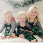 Iffei Family Matching Pajamas Set Christmas Dinosaur And Green Plaid Print Long-Sleeve Sleepwear 6-7 Years