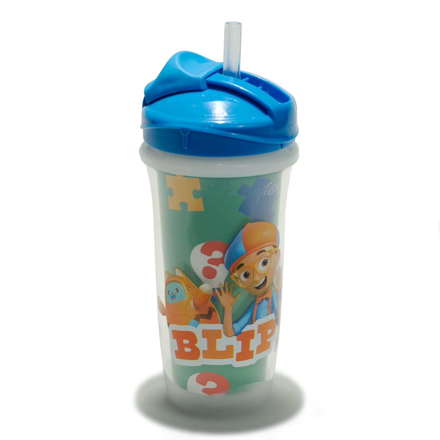 Playtex Baby Sipsters Stage 3 Straw Cups, Spill-Proof, Leak-Proof, Insulated - Car, Construction, And Donosaur, 9 Oz, 3 Count
