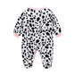 Newborn Baby Sleeper Clothes Set One Piece Romper For 0-3 Month Baby Boys Cow
