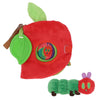 KIDS PREFERRED Eric Carle Very Hungry Caterpillar Activity Apple and Plush - Crinkle Texture Inside and Attached Leaf Teether - 