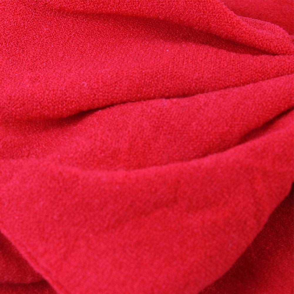 Akoak 1 Pack Solid Color Skin-Friendly Baby Headband Elastic Soft Nylon Headband Cute Baby Bow Headband (Red)