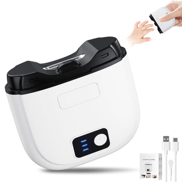 Larimuer Electric Nail Clipper - Automatic Nail Trimmer With 3 Speed Modes, Lcd Display, Nail Scraps Storage & Usb Rechargeable