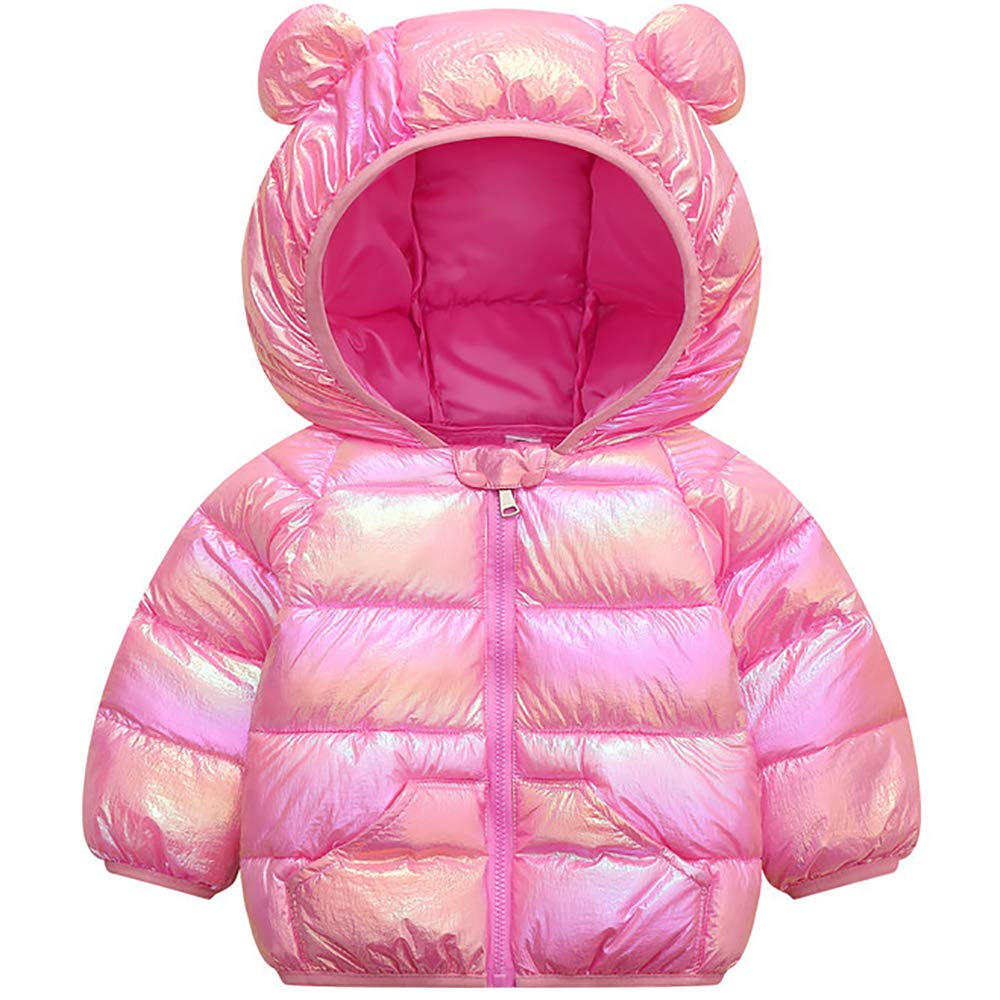 Winter Down Coats For Kids Sparkles Colorful Baby Boys Girls Light Weight Puffer WBBAPB08DV3TRS7