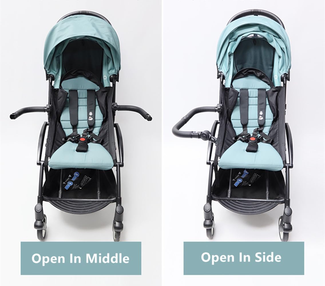 Stroller Bumper Bar Adjustable Angle Replacement Armrest Detachable Stroller Bar Handlebar Crossbar Stroller Accessory Dual-Mode