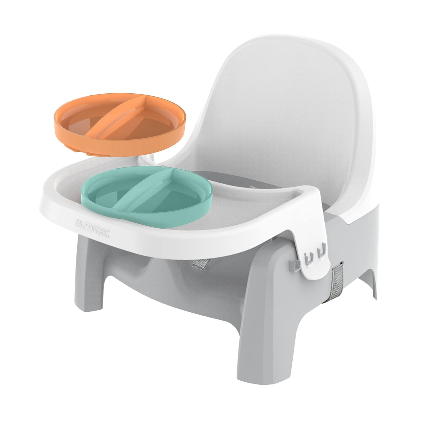 Ingenuity Deluxe Learn-to-Dine Feeding Seat - Infant and Toddler Feeding Chair and Booster Seat with Tray and 2 Snap-in Plates