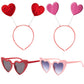 Heart Headbopper Eyeglasses Valentine'S Day Headband Hair Accessories For Holiday Costume Party Photo Booth 4 Pack