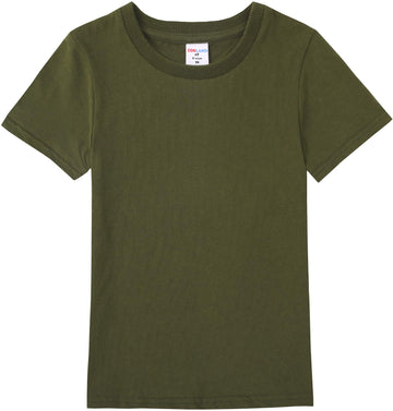 Cosland Boys T-Shirts Short Sleeve Tee Shirts Crew Neck Cotton Kids Shirts,2T Army Green
