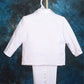 Lito Angels Boys' Formal Tuxedo Suits Wedding Christening Outfits No Tail 5 Piece Set Size 3-4T White