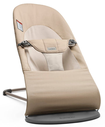 BabyBjrn Bouncer Balance Soft, Khaki/Beige, Woven | 2-in-1 Adjustable Baby Bouncer Seat and Toddler Chair, Newborn to Toddler (8