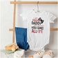 Brisco Brands Proof Daddy Doesn'T Play Video Games Baby Romper Boys Or Girls White Newborn