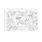Thanksgiving Coloring Activity Placemats / 12 Happy Fall Coloring Sheets / 11' X 17' Double Sided Kids Fall Holiday Drawing Pa