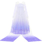 Aoiviss Girls Princess Costumes Snow Queen Princess Dresses Fancy Dress Up Clothes For Halloween Snow Party Cosplay, White