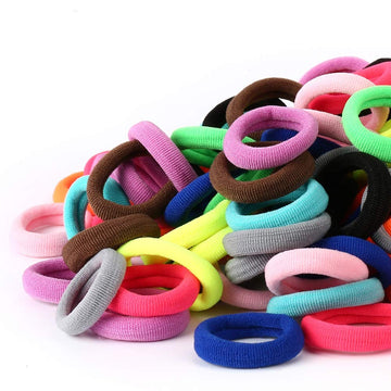 Qarwayoc Baby Hair Ties, Cotton Toddler Hair Ties For Girls And Kids, Kids Seamless Hair Bands, Girls Elastic Ponytail Holders (