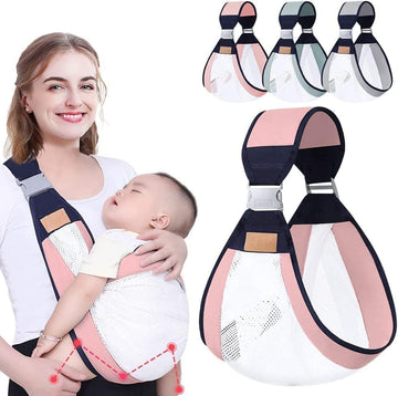 Baby Carrier Sling with Breathable Mesh, Adjustable Wrap for Newborns, Multi Colour