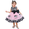 Newborn Toddler Baby Girl Green Christmas Outfits 2PCS Halloween Cow Princess Birthday Tea Party Tutu Dress Bow Cake Smash Layer
