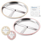 Bakpoco Stainless Steel Baby Plate with Suction, 8    Divided Toddler Plates with Removable Silicone Sleeves for Kids, Non-Toxic