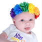 Baby Girls Rainbow Flower Headband Hair Band Accessories Ts-Fd03 (Chiffon Headband)