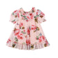Toddler Baby Girls Flower Print Ruffles Princess Dress Sundress Clothes Outfit (2-3 T, Pink)