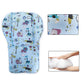 Twoworld Baby High Chair Seat Cushion Liner Mat Pad Cover Resistant And High Chair Straps (5 Point Harness) 1 Suit (Blue Animal)