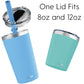 Cupkin Reusable Cups With Lids, The Original Stackable 12 Oz Stainless Steel Tumbler With Lid, Set Of 2 Powder Coated Insulated