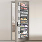 LXTUROS Over The Door Organizer Storage, 5 Shelf Hanging Door Organizer with 5 Large Capacity Pockets, Anti Tilt 44 lb Load Behi