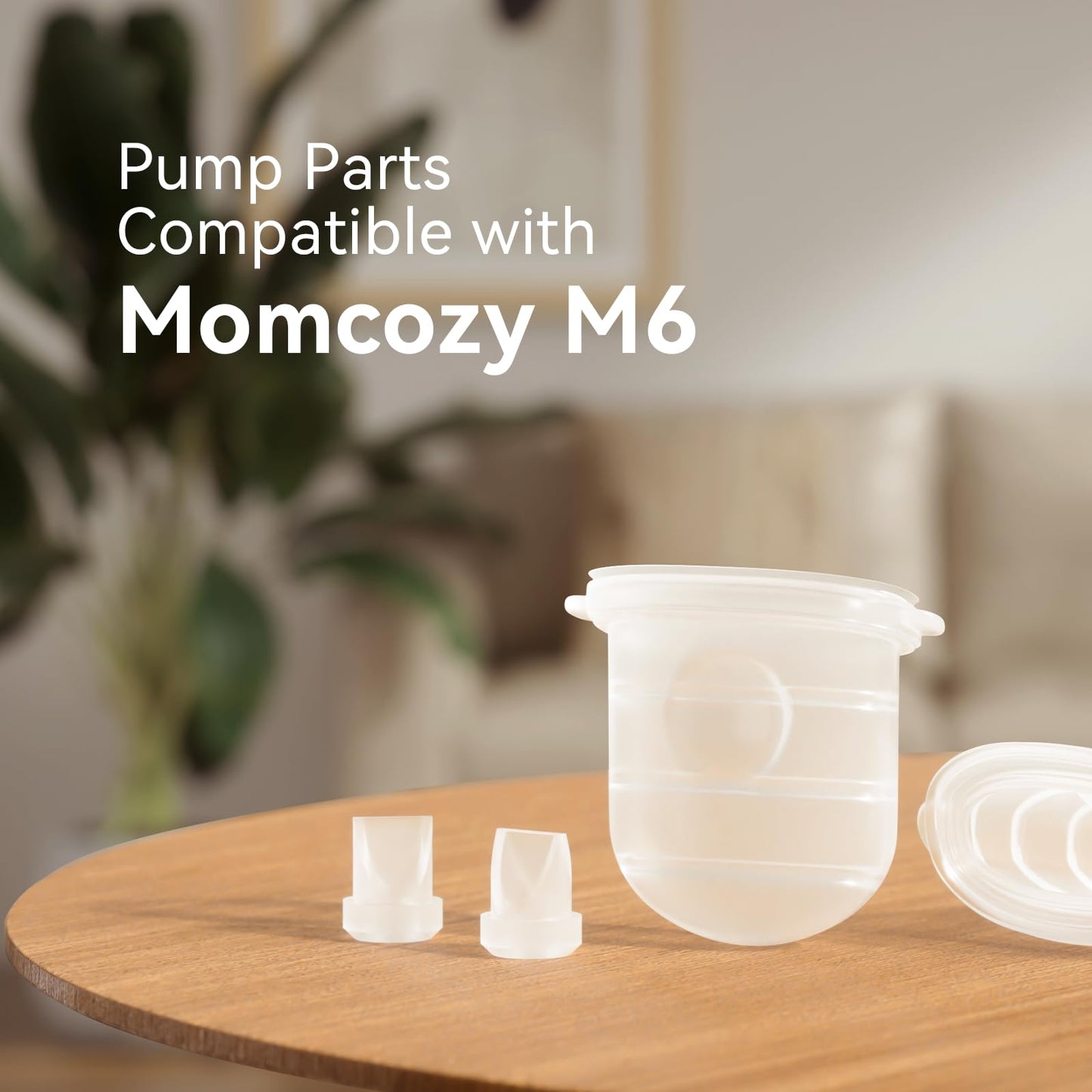 GOTOCUT Diaphragm & Duckbill Valve Set Compatible with Momcozy M6 Breast Pump, Includes 4 Duckbill Valves and 2 Diaphragms, Pump