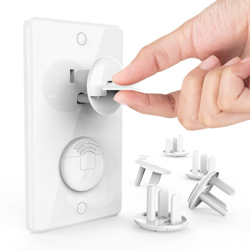 Outlet Covers Baby Proofing With Hidden Handle (32 Pack) Child Proof Outlet Plug Covers 3-Prong Baby Proofing Electrical Outlet