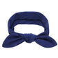 Koolgil Baby Girl'S Cute Toddler Bow Headbands Bowknot Rabbit Hairband Headwear For Daily Life Travel Photography (Navy Blue)