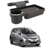 Oshotto (FT04) Foldable Car Auto Headrest Rear Back Seat Table Drink Food Cup Tray Holder Compatible with Hyundai EON  Black