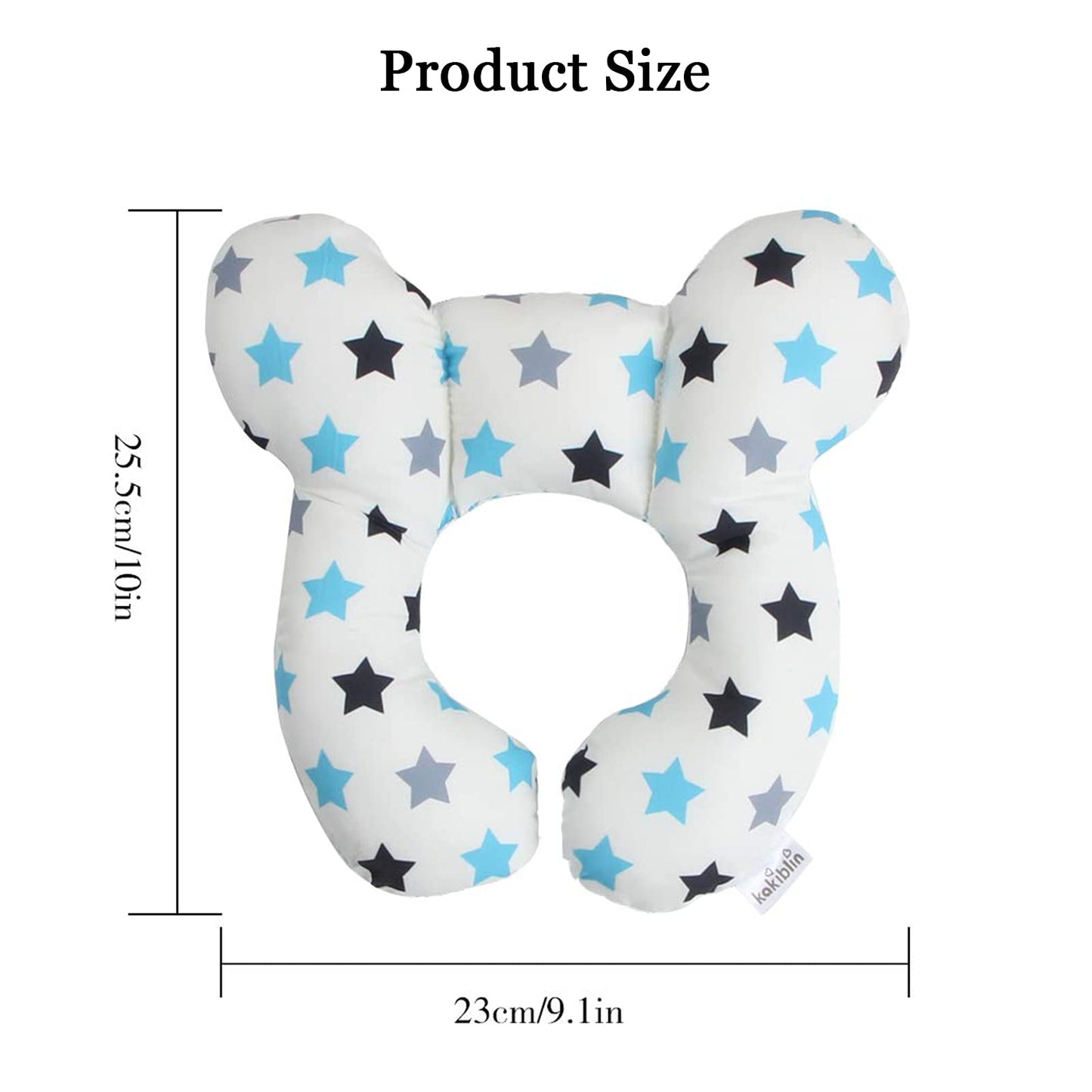 Baby Travel Pillow Toddler Head And Neck Support Pillow For Baby Pushchair,Car Seat,Travel(White)